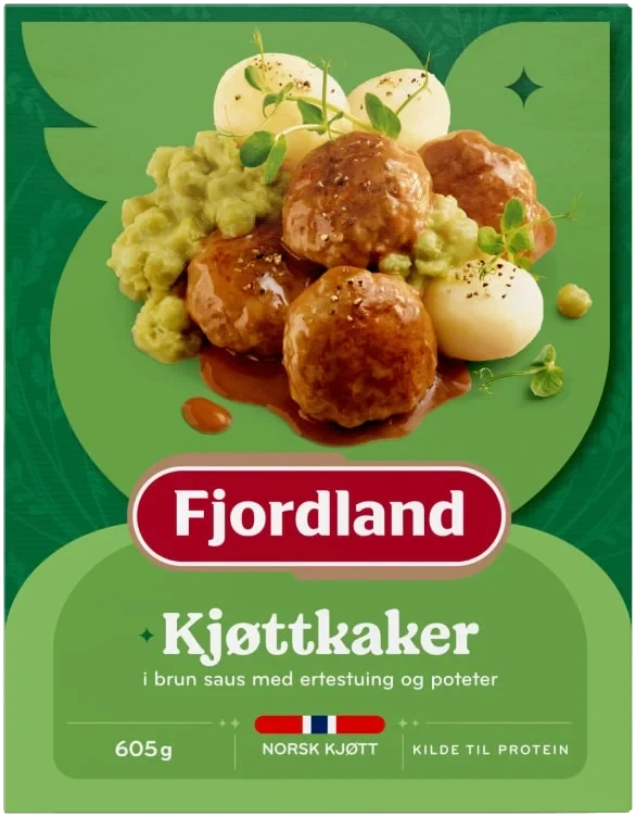 Fjordland Kjøttkaker Med Ertestuing 4x605 G