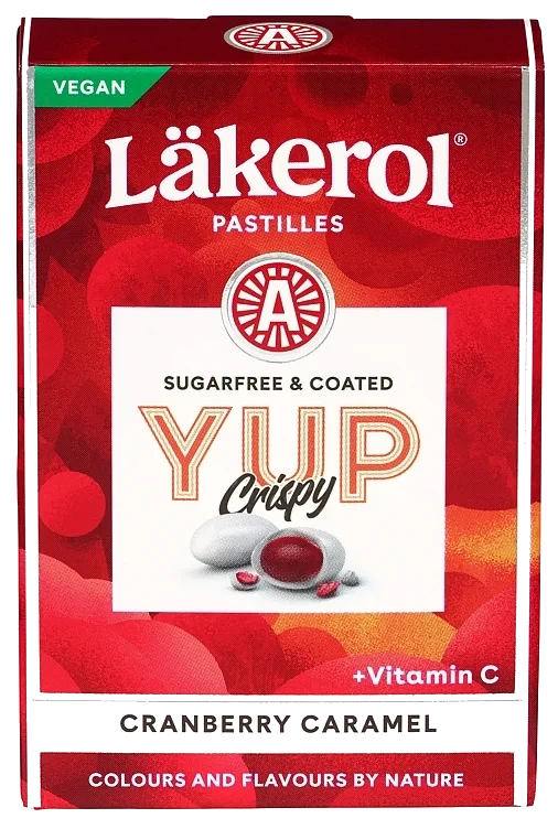 Läkerol Yup Crispy Cranberry 40g
