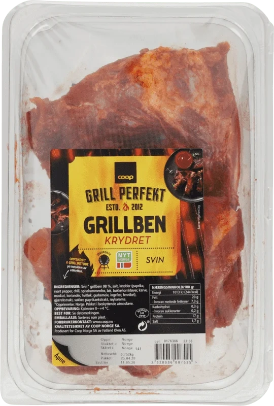 Coop Grill Perfekt Krydret Grillbein av Svin