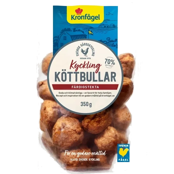 Kycklingköttbullar 350g Kronfågel