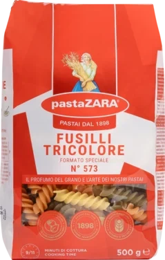 Fusilli Tricolore 500g Pasta Zara