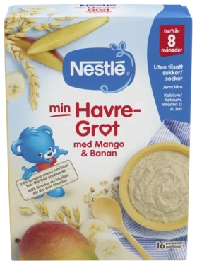 Min Grøt Havre Mango&Banan 8m 450g Nestle