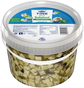 Kybos Fetaost Hv.løk/chili 2,5kg Tine