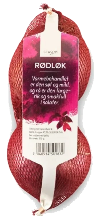 Rødløk 2stk i Strømpe