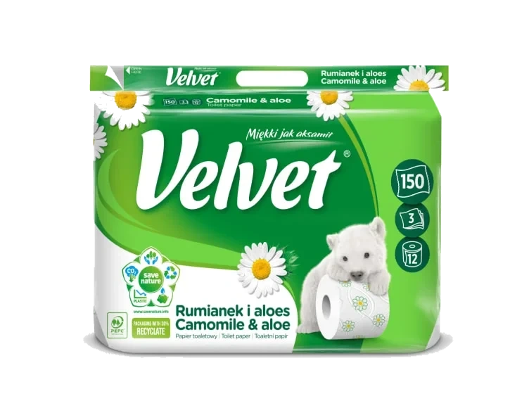 Toalettpapir Camomile 12rl Velvet