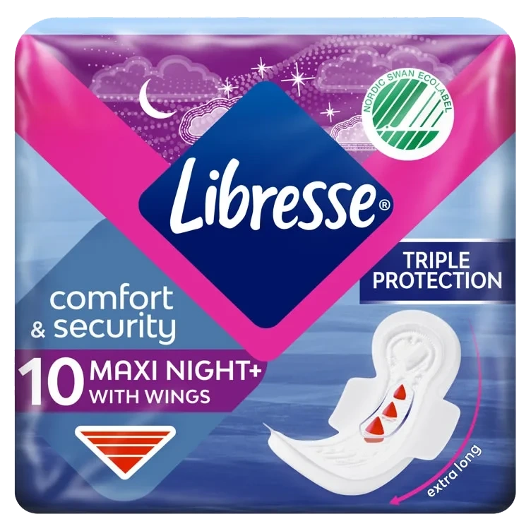 Libresse Maxi Goodnight Wing 10stk