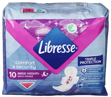 Libresse Goodnight Maxi Wing Bind 10stk