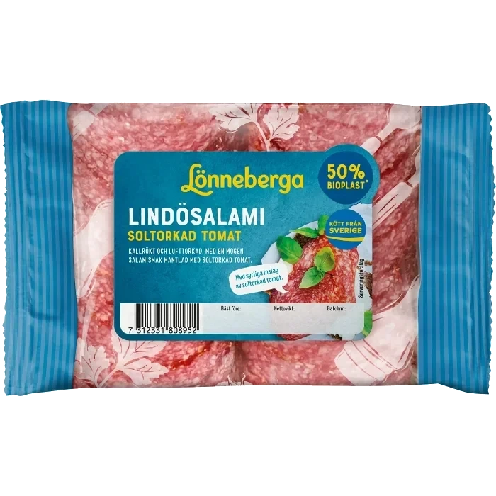Lindösalami Rökt Soltorkad Tomat 120g Lönneberga