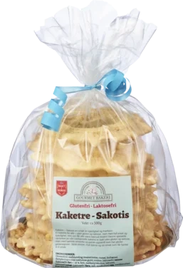 Glutenfri og Laktosefri Kaketre - Sakotis 500g
