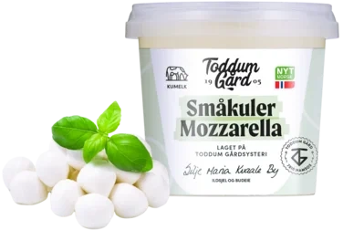 Småkuler Mozzarella 10g, 15 stk i hver pakke