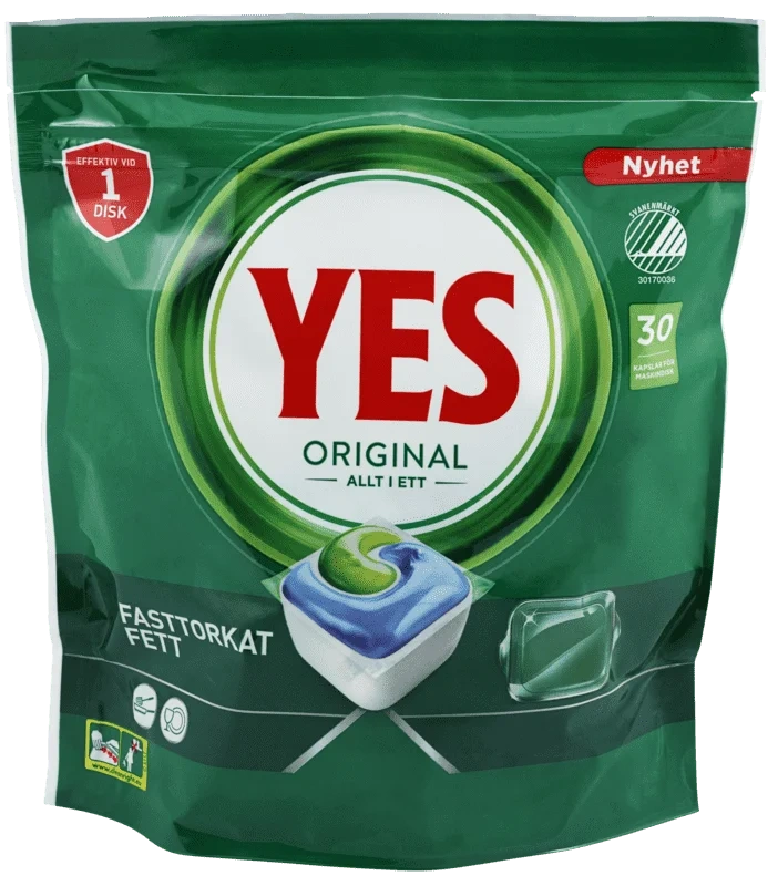Yes Maskinoppvask Original 30 tabletter
