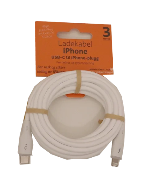 USB-C til iPhone-plugg 3m