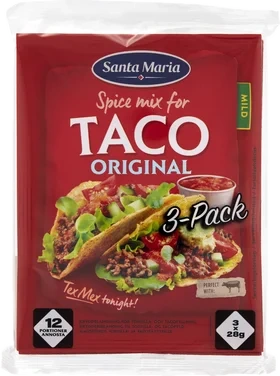 Taco Spice Mix 3 Pk 84g Santa Maria