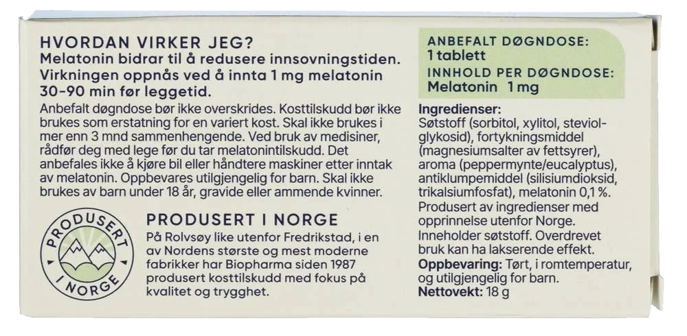 Melatonin tyggetabletter