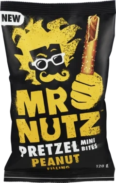 Mr Nutz Pretzel med Peanøttsmør 120g