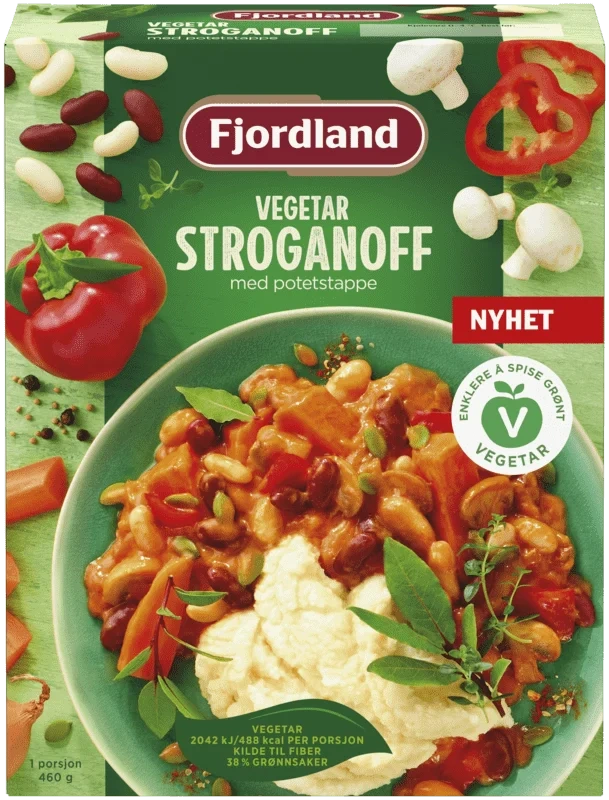 Fjordland Stroganoff Vegetar med Potetstappe 460g