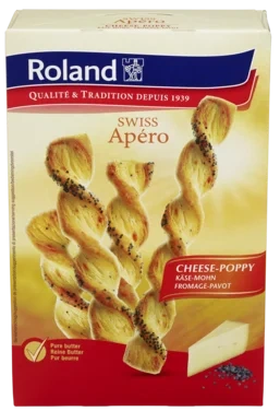 Brødpinner Ost Valmuefrø 100g Swiss Twist Roland
