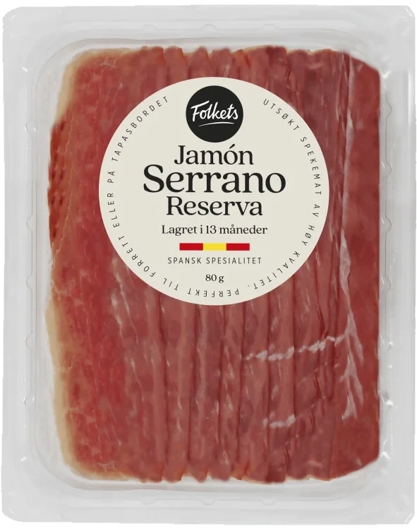 Jamon Serrano 80g Folkets