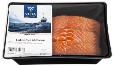 Laksefilet m/Sk Fersk 375g i Map