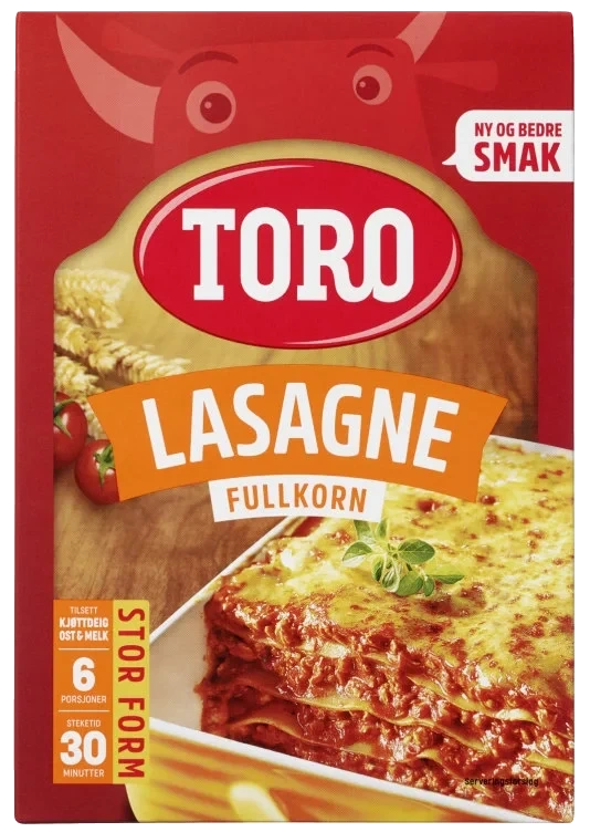 Toro Lasagne Fullkorn