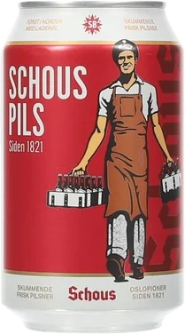 Schous Pilsner 0,33l boks