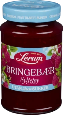 Bringebærsyltetøy Original Utan Tilsett Sukker 435g