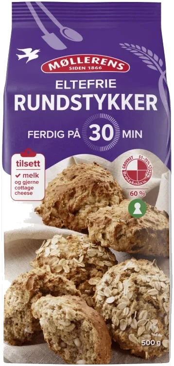 Rundstykker Eltefrie På 30 Min 500g Møllerens