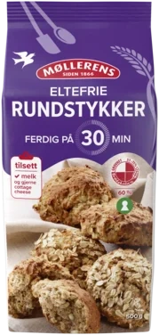 Rundstykker Eltefrie på 30 Min, 500g