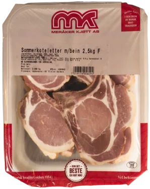 Sommerkoteletter m Bein Meråker Kjøtt