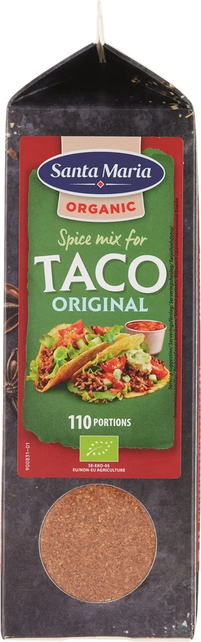 Taco Spice Mix Økologisk 616g Santa Maria