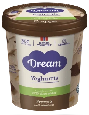 Dream Yoghurtis Frappe u/Sukker 450ml Diplomis