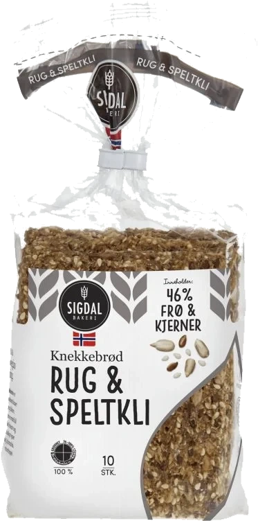 Knekkebrød Rug Speltkli 220g