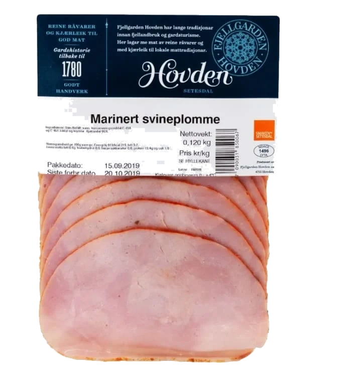 Marinert Svineplomme 120g Hovden