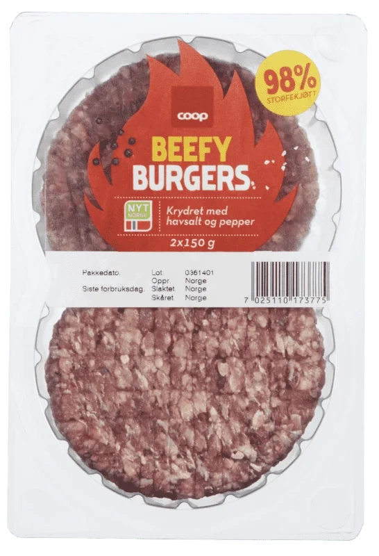 Coop Beefy Burgers 300g