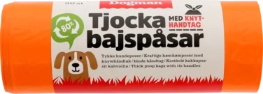 Bajspåse med Knythandtag 50-p Orange
