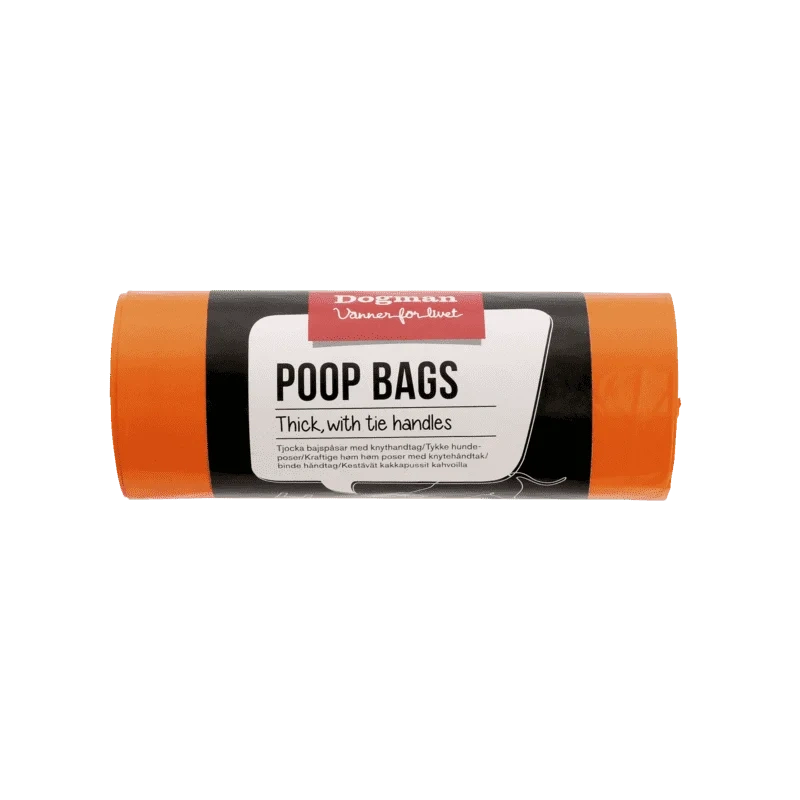 Bajspåse med Knythandtag 50-p Orange