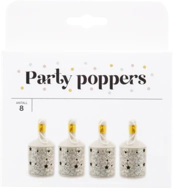 Partypoppers 8stk Linea