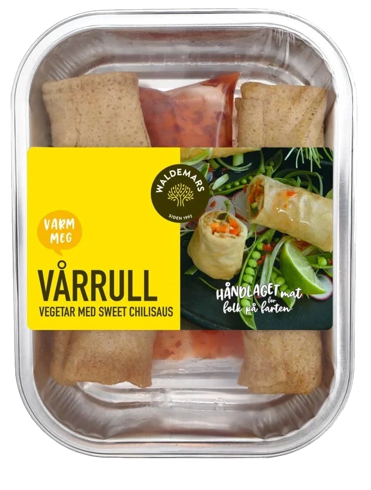 Vårruller vegetar med sweet chilisaus