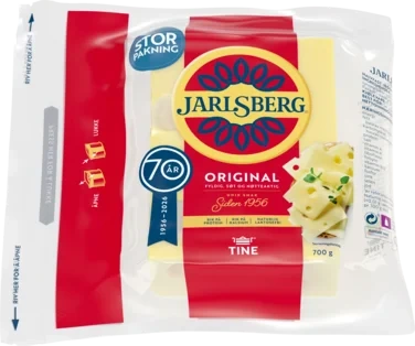 Jarlsberg Skorpefri 700g Tine