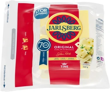 Jarlsberg Skorpefri 700g Tine