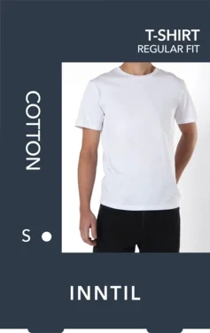 Men's T-shirt, 1-pack, White, S