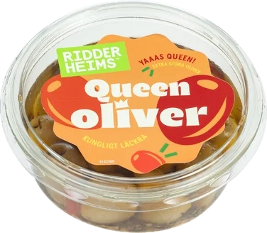 Queenoliven m/Urtemarinade 160g Ridderheims
