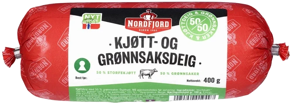 Kjøtt- og grønnsaksdeig