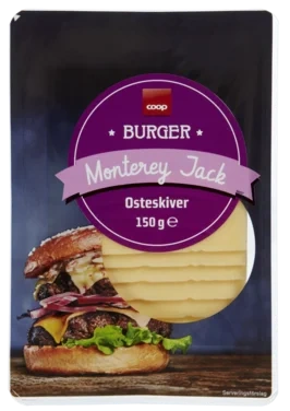 Burger Slices, Montery Jack, Coop, 150g