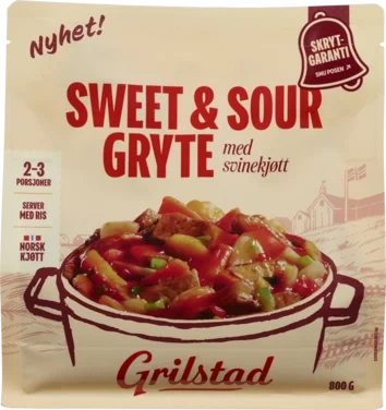 SWEET&SOUR GRYTE 800g grilstad