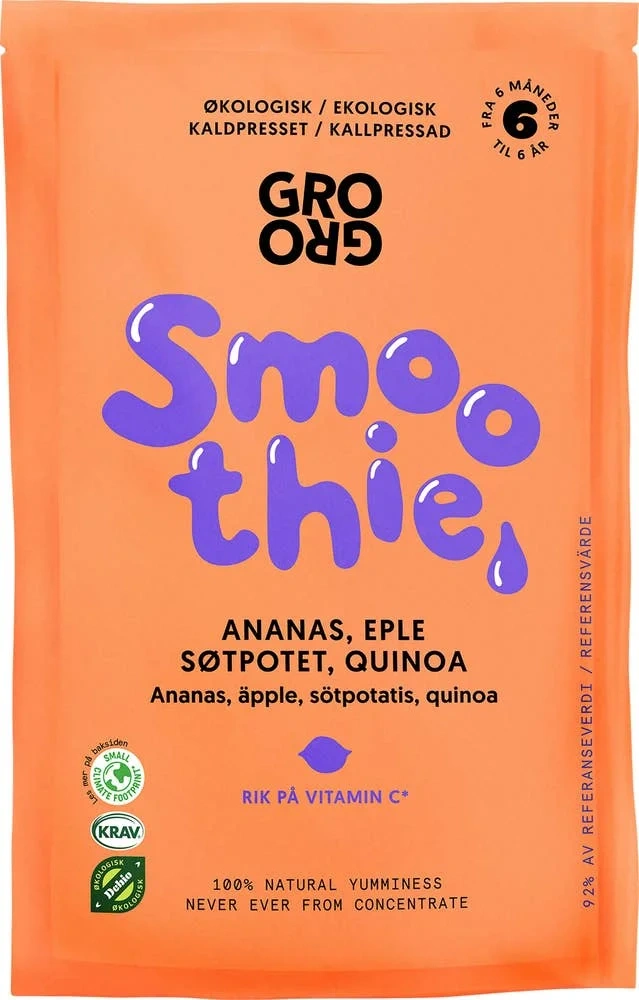 Smoothie med ananas og søtpotet