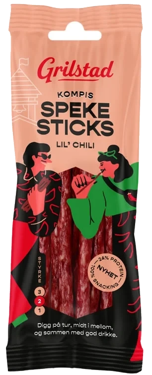 Spekesticks Kompis Chili 60g Grilstad