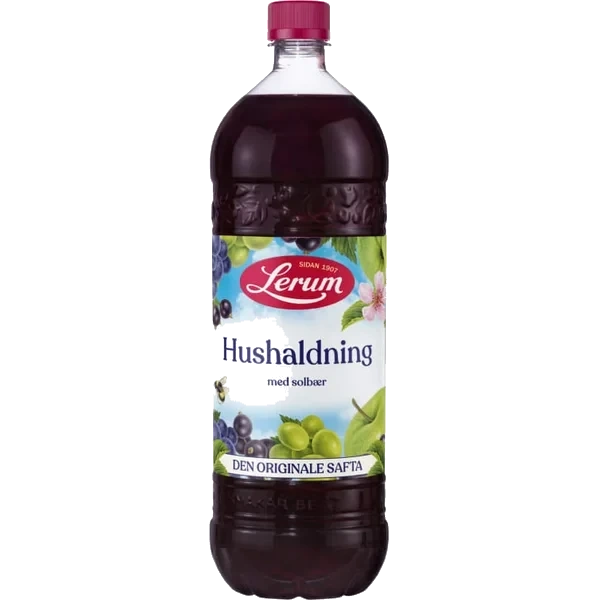 Husholdningssaft m/Solbær 1,5l Lerum