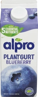Alpro Plantgurt Soya Blåbær 750ml