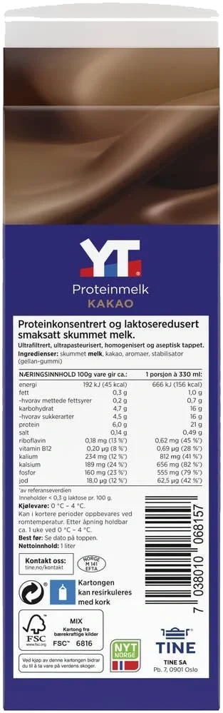 YT proteinmelk